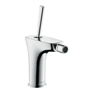 Смеситель для биде, однорычажный Hansgrohe PuraVida (цвет - хром), с донным клапаном (15270000) фото 1 Aquada.com.ua