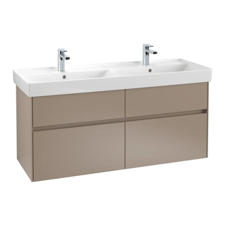 Тумба под умывальник с LED подсветкой 125,4 см Villeroy & Boch Collaro (Truffle Grey) (C013L0VG) фото 1 Aquada.com.ua