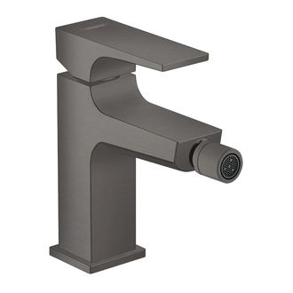 Смеситель для биде Hansgrohe Metropol (цвет - чёрный матовый хром ), с донным клапаном Push-Open (32520340) фото 1 Aquada.com.ua