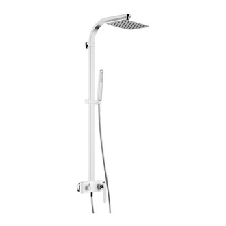 Душевая система Devit Katarina 400 х 250 мм (цвет - хром/белый) (37520148W) фото 1 Aquada.com.ua