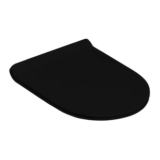 Кришка для унітазу Flaminia APP Quick 44.5x36 h2.8 cм Slim SoftClosing, чорний (QKCW09) (QKCW09NER)