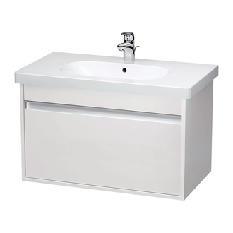 DURAVIT Тумба под раковину 80 см, матовый белый+ умывальник с 1 отв. 85 см (KT006301818) фото 1 Aquada.com.ua