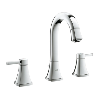 Змішувач для умивальника Grohe Grandera M-Size на 3 отвори, хром (20389000)