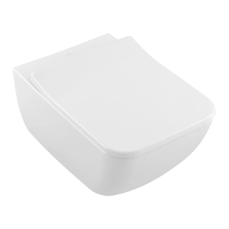 Унитаз подвесной DirectFlush (безободковый) Villeroy & Boch Legato с сиденьем Soft Closing Slimseat Line (5663RL01) фото 1 Aquada.com.ua