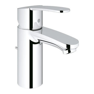 Смеситель однорычажный для раковины Grohe Eurostyle Cosmopolitan DN 15 S-Size (цвет - хром) с донным клапаном (33552002) фото 1 Aquada.com.ua