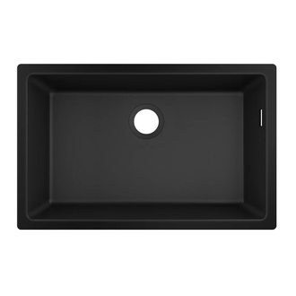 Мойка для монтажа под столешницу Hansgrohe S51 S510-U660 (цвет - чёрный графит) 660 (43432170) фото 1 Aquada.com.ua