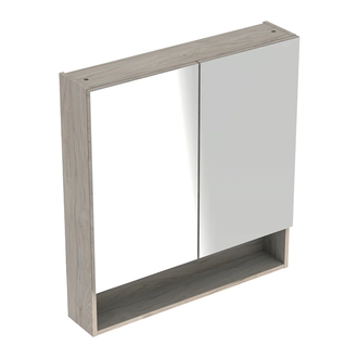 Зеркальный шкафчик Geberit Selnova Square 58,8 х 17,5 х h85 см, орех светлый (501.267.00.1)