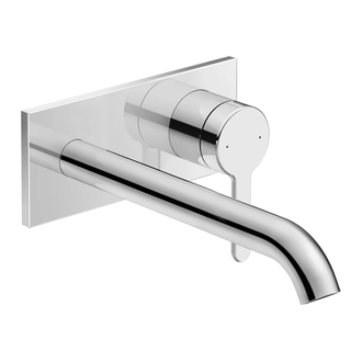 Смеситель для раковины настенный Duravit C.1 (цвет - хром), излив 225 мм (C11070004010) фото 1 Aquada.com.ua