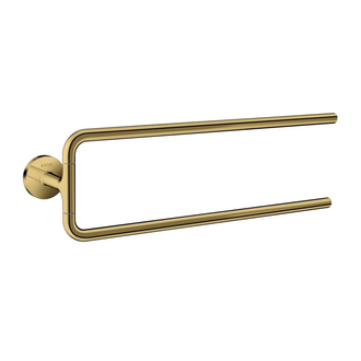 Тримач для рушників Axor Universal Circular 49 см поворотний подвійний, Polished Gold Optic (42822990)
