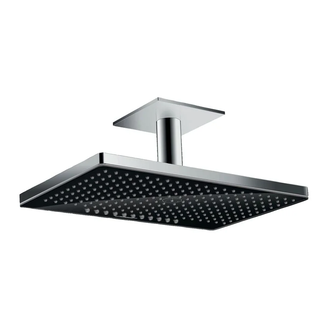 Верхній душ Hansgrohe Rainmaker Select 460 2jet з власником, чорний / хром (24004600)