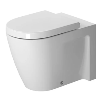 DURAVIT STARCK 2 унитаз напольный 37*57см пристенный вариант, с вертик смывом (2128090000) фото 1 Aquada.com.ua