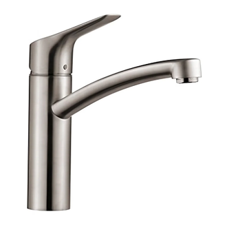 HANSGROHE Смеситель для кухни, однорычажный (steel optic) MySport M (13861800) фото 1 Aquada.com.ua