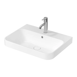 Раковина накладная на столешницу Duravit Happy D.2 Plus 60 х 46 см, белый глянцевый (2360600000) фото 1 Aquada.com.ua