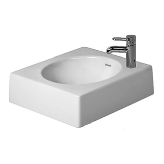 Раковина на столешницу Duravit Architec 420x420, отверстие для смесителя справа (0320420008) фото 1 Aquada.com.ua