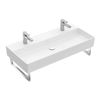 Раковина подвесная 100 х 47 см Villeroy & Boch Memento 2.0 (альпийский белый, без перелива) (4A22A101) фото 1 Aquada.com.ua