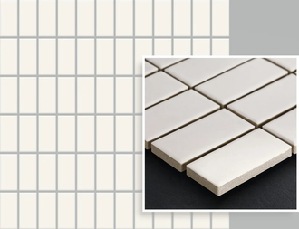 Мозаїка пресована Albir Bianco (2,3x4,8) 29,8x29,8 код 9023 Ceramika Paradyz (M-P-298X298-1-ALBI.BI24-2)