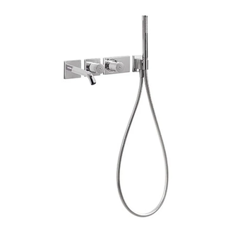 Змішувач для ванни Tres Shower Space з ручним душем і термостатом, хром (20735209)