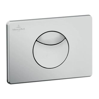 VILLEROY & BOCH Клавиша смыва Villeroy&Boch ViConnect (92248569) хром матовый фото 1 Aquada.com.ua