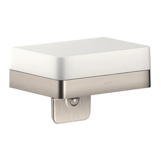 Мыльница Axor Universal Accessories, нержавеющая сталь/стекло матовое (42819800) фото 1 Aquada.com.ua