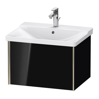 Тумба подвесная под раковину Duravit XViu 61 x 46,9 см, чёрный глянцевый (XV40150B140) фото 1 Aquada.com.ua