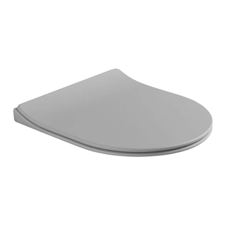 Кришка для унітазу Flaminia APP 42x37 h2.5 cм, slim short soft-closing, Cenere (APCW07) (APCW07CEN)