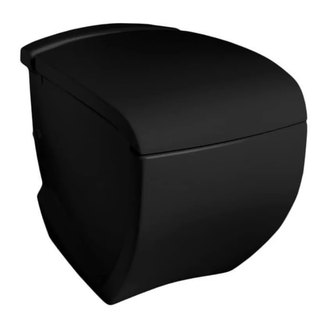 ARTCERAM Унитаз подвесной ArtCeram Hi-Line с сиденьем Soft Close, черный глянецевый (HIV001 03;00+HIA001 03; 71) фото 1 Aquada.com.ua