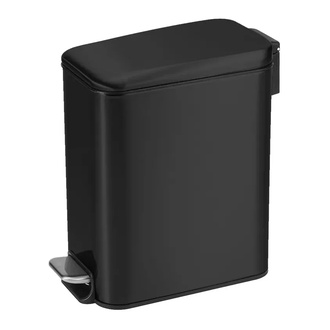 Відро для сміття з плавним закриттям прямокутне Mixxus Diverse-TC0312 Black 12л колір чорний (MI709 (MI7091)