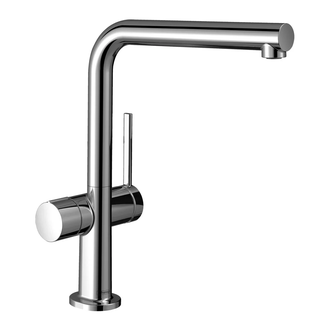 Кухонный смеситель с запорным вентилем, 1jet Hansgrohe Talis M54 (цвет - хром) 72827000