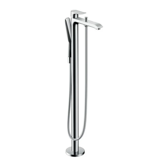 Смеситель для ванны напольный Hansgrohe Metris (цвет - хром) (31471000) фото 1 Aquada.com.ua