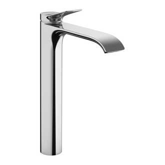 Смеситель для раковины высокий Hansgrohe Vivenis (цвет - хром), с донным клапаном (75040000) фото 1 Aquada.com.ua