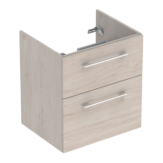 Тумба под раковину Geberit Selnova Square, slim rim 60 см, орех светлый 501.207.00.1