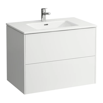 Тумба с умывальником 80 см Laufen Pro S, белый глянцевый (H8649612611041) фото 1 Aquada.com.ua