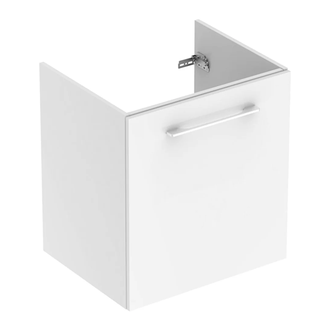 Тумба под раковину Geberit Selnova Square slim rim 58,8 см, белый глянцевый (501.220.00.1)