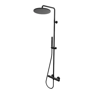 Душевая система с термостатом Bossini Cosmo (цвет - чёрный матовый) (L10092 073) фото 1 Aquada.com.ua