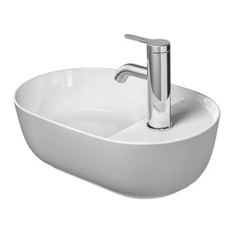Раковина на столешницу Duravit Luv 420мм, с плоскостью для смесителя (0381420000) фото 1 Aquada.com.ua