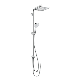HANSGROHE Душевая система EcoSmart 9 л / мин, хром Crometta E 240 1jet Showerpipe Reno (27289000) фото 1 Aquada.com.ua