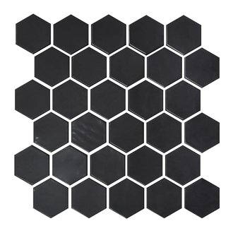 Мозаїка H 6021 Hexagon Black MATT 295x295x9 Котто Кераміка