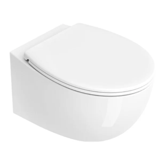 Унитаз подвесной NewFlush (безободковый) Catalano Italy с сиденьем Soft Close (1VS52RIT00+5NLV5STF00) фото 1 Aquada.com.ua