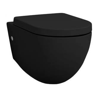 ARTCERAM Унитаз подвесной Goclean® (безободковый) ArtCeram File 2.0 с сиденьем Soft Close matt black (FLV004 17; 30 + FLA002 17) фото 1 Aquada.com.ua