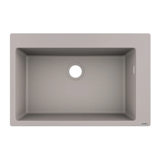 Встраиваемая кухонная мойка Hansgrohe S51 S510-F660 (цвет - серый бетон) 660 (43313380) фото 1 Aquada.com.ua