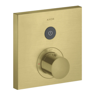 Термостат на 1 потребитель, скрытого монтажа Axor ShowerSelect (цвет - матовая латунь) (36714950) фото 1 Aquada.com.ua