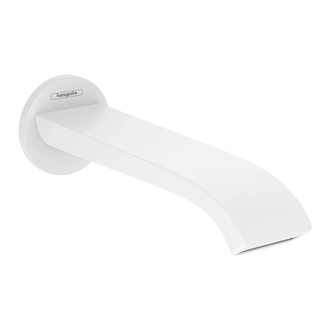 Излив для ванны 202 мм Hansgrohe Vivenis (цвет - белый матовый) (75410700) фото 1 Aquada.com.ua