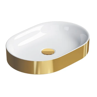 Раковина накладная на столешницу Catalano Horizon 50 х 35 см, Gold-white (150AHZBO) фото 1 Aquada.com.ua