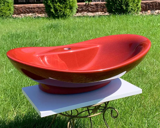 Snail Гармония Умывальник на столешницу, бордо (102H200)