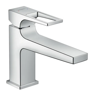 Смеситель для раковины Hansgrohe Metropol (цвет - хром), с донным клапаном Push-Open (74502000) фото 1 Aquada.com.ua