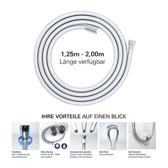 GROHE Silverflex Душевой шланг, 1250 мм (26335000) фото 1 Aquada.com.ua