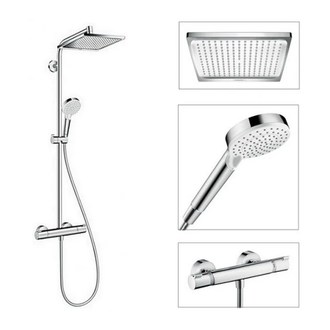 HANSGROHE Душевая система с термостатом, хром Crometta E 240 1jet Showerpipe  (27271000) фото 1 Aquada.com.ua