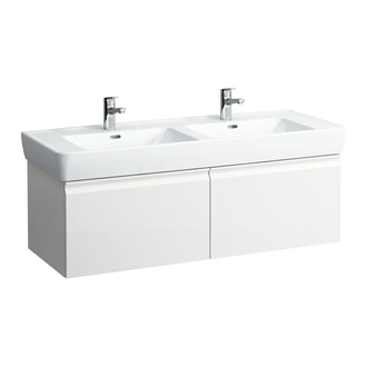 Тумба под умывальник 122 см Laufen Pro, белый глянцевый (H4830810954751) фото 1 Aquada.com.ua