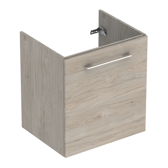 Тумба под раковину Geberit Selnova Square slim rim 58,8 см, орех светлый (501.223.00.1)