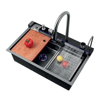 ZERIX ZH7546-SET-02 Мийка з змішувачем, NANO-BLACK (ZM5576)